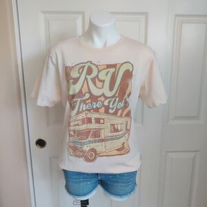 Unisex Mojo "RV There Yet?" seamless graphic tee sz L